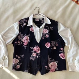 Women’s top and vest set